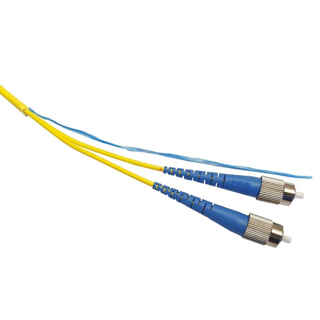 Duplex patch cord, Break-out, FC-FC, 9/OS2/3x5, yellow