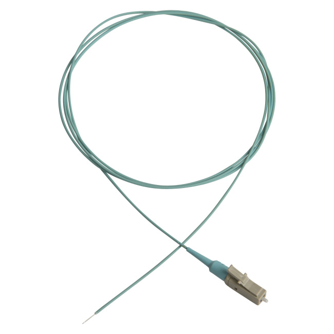 LC, Fiber optic Pigtail, 50/OM3/900, 1.5 m, turquoise