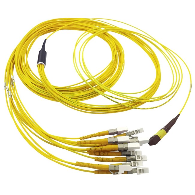 MPO Fan-out fiber optic cables 24 x OS2 I/P MPOAF - LC/PC, 1.0+1.0 m