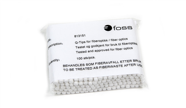 Q-tips, rensing av fiber, 100 pkn