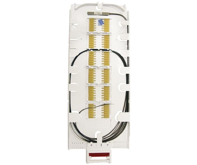 Fiber optic splitters installed FOSC cassettes, D5/72, 1:16, 9/125/250, PLC, HS