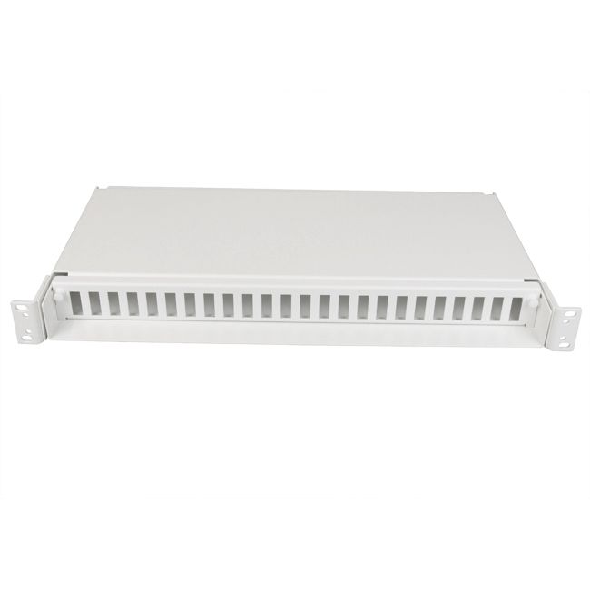 Fiber optic patch Panel 1U, 24 holes LC Quad