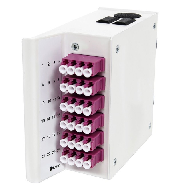 Wall box DIN MINI, 24xLC-1x24 MPOM OM4, A2