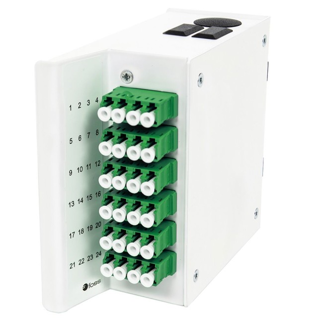 Wall box DIN MINI, LC/APC, adapter, SM