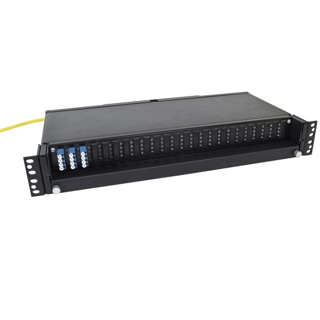 Panel FP75 PRO svart, 12 LC/PC, 9/125, QXXI Compact