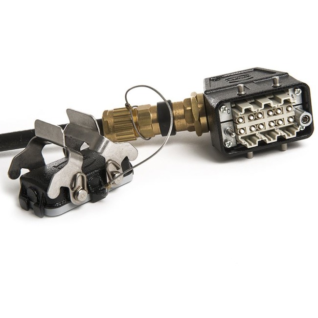 12-fiber HAN Plug M - HAN Plug M, QFCI, 62,5/OM1, 10m