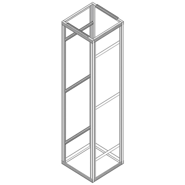 Open Frame Fiber optic Server Rack 19", B550xD800