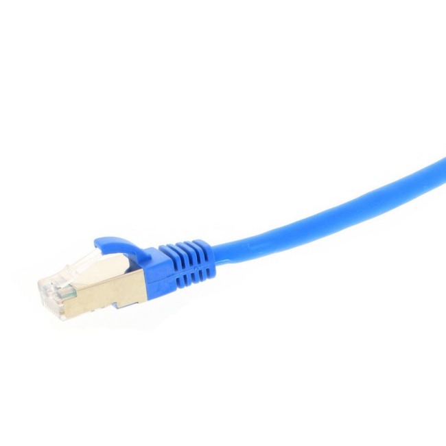 Splice patch cord, Cat. 6 S/FTP, RJ-45, 5 m, blue