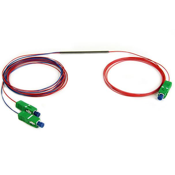 1:2 Fiber optic Splitter, 30/70, 9/125/900, SC/PC