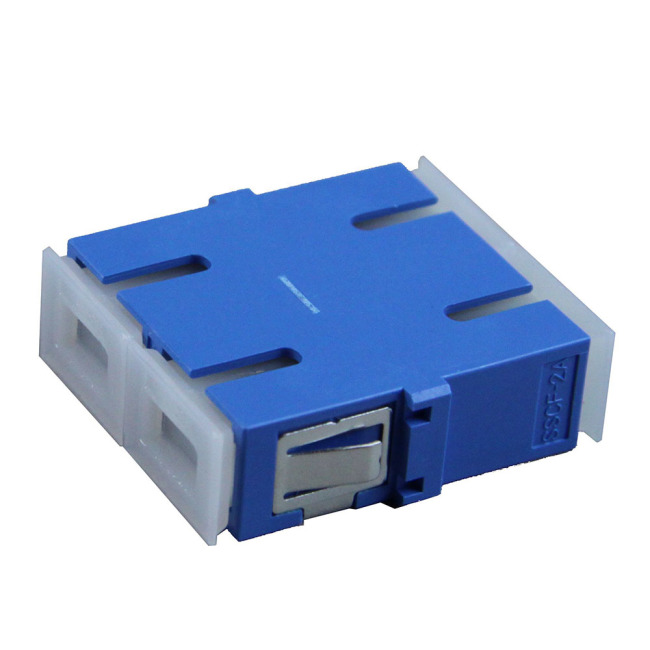 Fiber optic Adapter, SC DPX, FL, blue