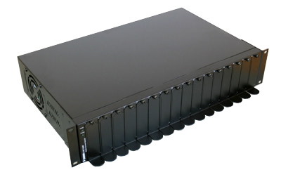 16-slot subrack, -48 VDC w/redundant power supply