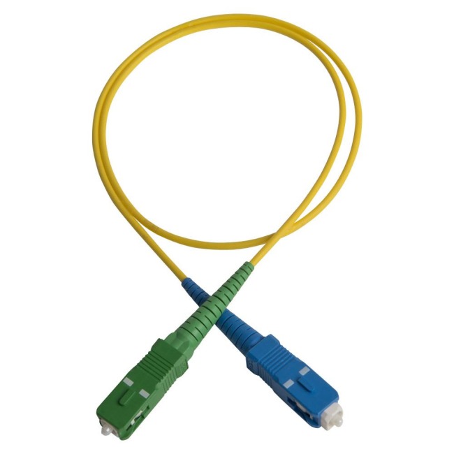 Patch cord, SC/PC-SC/APC, 9/OS2/2000, yellow