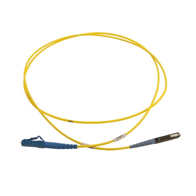 Patch cord, LC/PC-MU/PC, 9/OS2/2000, yellow