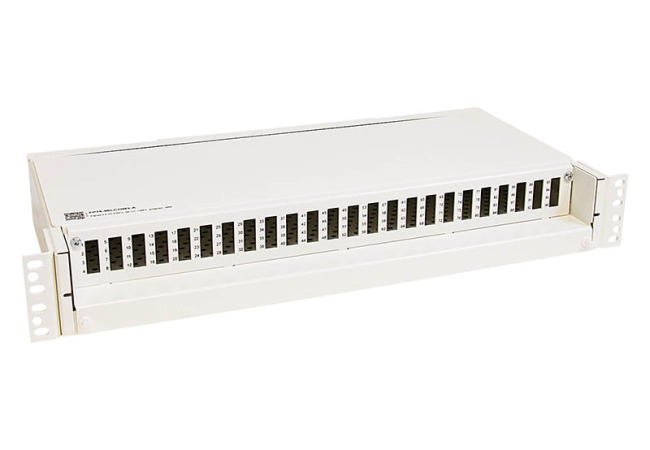 Fiber optic patch Panel 1.5U, 24 hole LC Quad