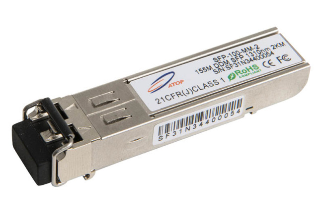 SFP, 100 Mbit/s Ethernet, 1310 nm, MM, DDM, 2 km, HP