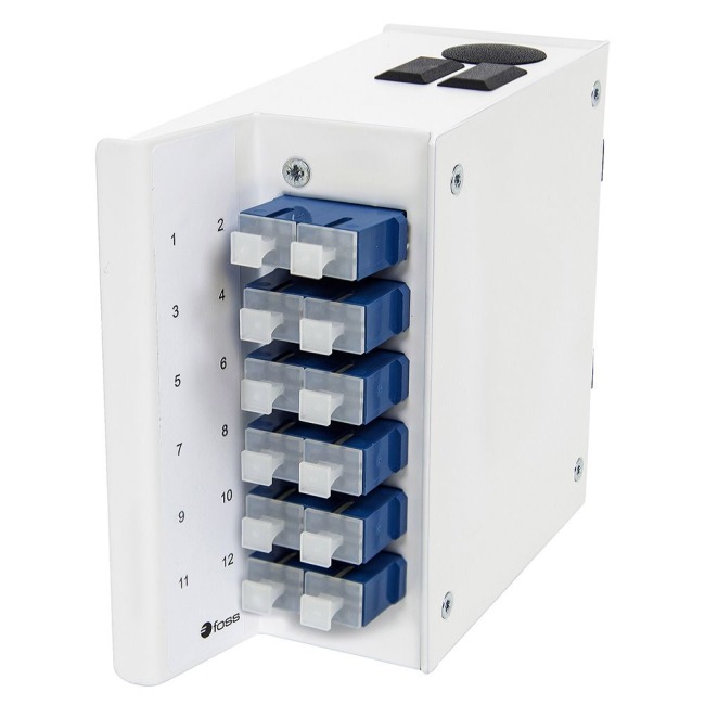 Wall box DIN MINI, 12 SC/PC, 9/125, AXAI