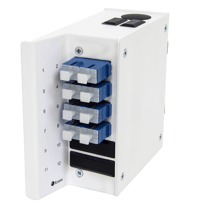 Wall box DIN MINI, 8 SC/PC, 9/125, AXAI