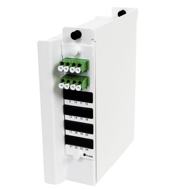 Wall box DIN, 8 LC/APC, 9/OS2, AXAI