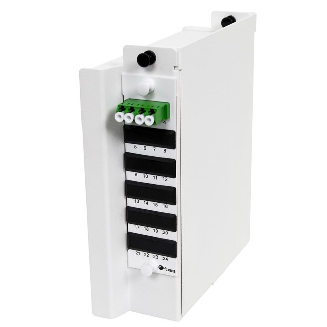 Wall box DIN, 4 LC/APC, 9/OS2, AXAI