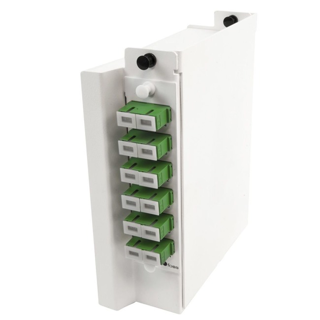 Wall box, DIN, SC/APC, adapter, SM