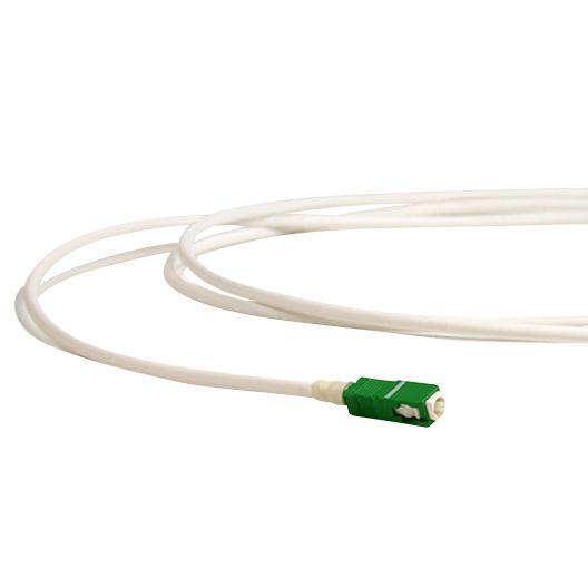 Subscriber cable, SC/APC, 9/OS2/4500, white