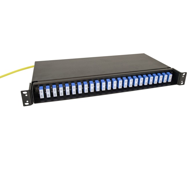 Panel FP65 PRO blackv, 48 SC/PC, 9/125, QXXI Slim