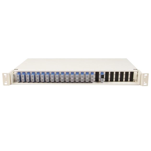 1:32+1:2 Fiber optic splitter in Patch Panel with SC/APC connectors