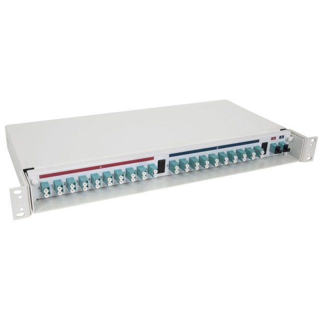 40 fiber MPO to LC Breakout Fiber Patch Panel, OM3, A