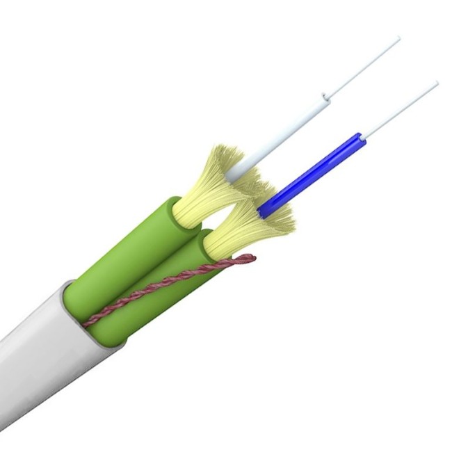 Fiber optic cable, G2 62.5/OM1 AIAI I/P 3x5 (grey)