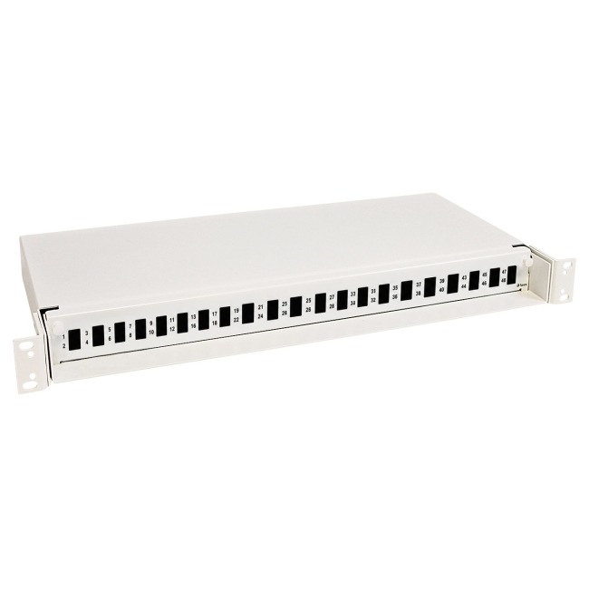 Fiber optic patch Panel 1U, 24 hole LC DPX