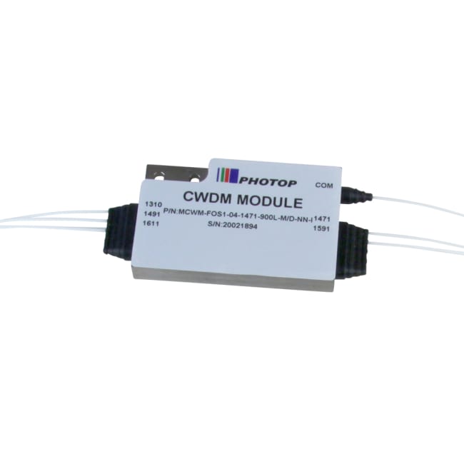 4 kanal CWDM SM, 1471/1491-1591/1611 + 1310, SC/APC