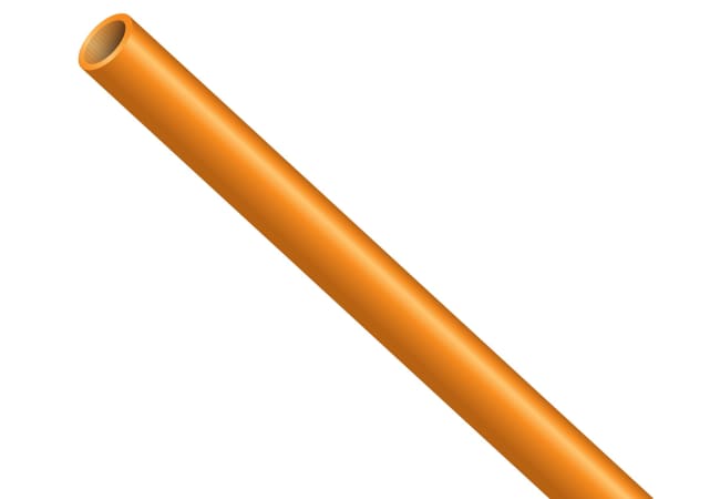 Rør, 1x 10/6mm MicroDuct DL Oransje 300m