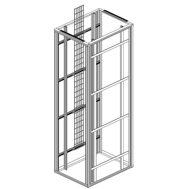 Frittstående Flexi Rack for frontmontert utstyr