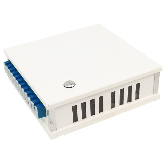 Veggboks Flexi 12, SC/PC, Fiberhaler, 9/OS2