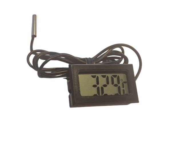 Termometer digitalt for dataskap