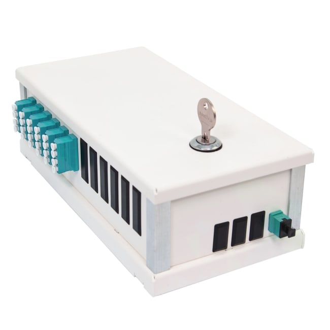 Veggboks Flexi 11, 24xLC, 1x24 MPOM OM3, A1