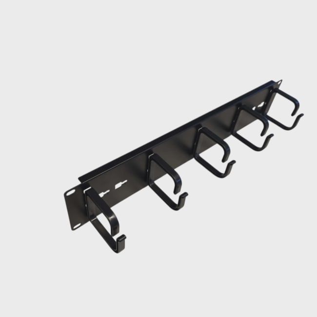 Trådføringspanel 19'' 2He EasyConnect Svart, 5 bøyler