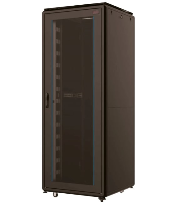 Skap 42HE B80xD80xH210  Svart Komplett m ETSI ramme