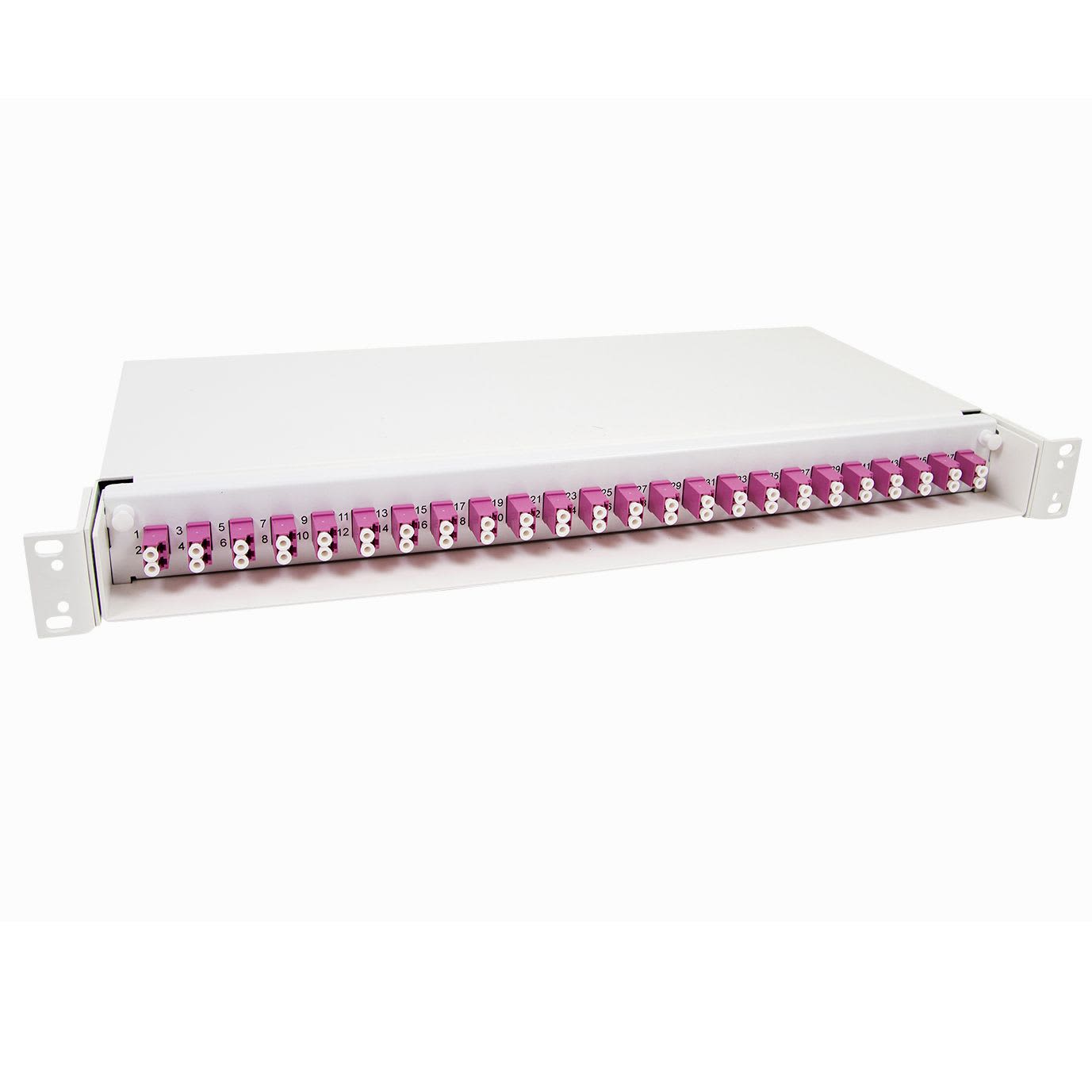 Patch Panel 1U, 48 LC OM4 adapter, MM Foss Fiber Optics AS