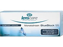 BlueBlock 55 Monatslinsen ohne Sehstärke 1er Box von Lenscare