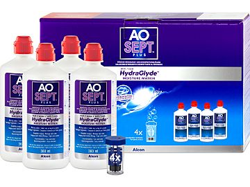 AOSEPT PLUS mit HydraGlyde 4er Set von Alcon