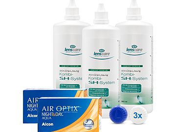 AIR OPTIX NIGHT&DAY AQUA, BC 8,4 Kombi-SH-System 3er Set von Alcon