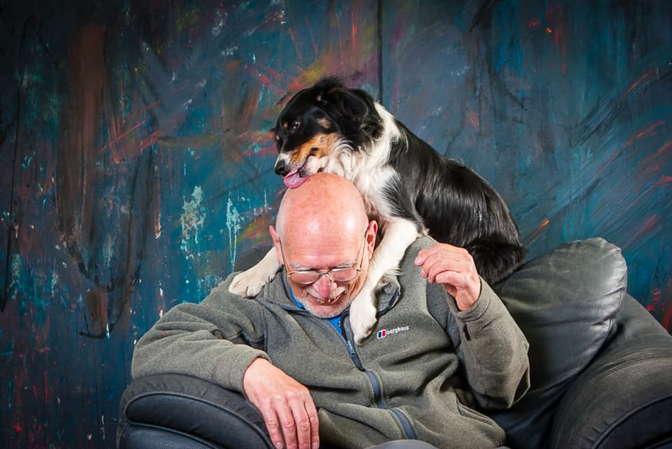 Th’owd rambler and his dogs
