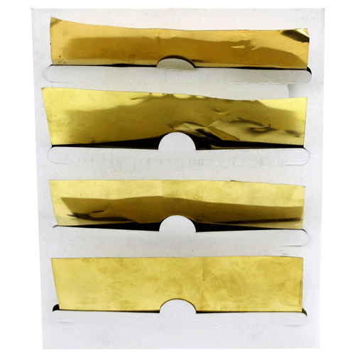 BRASS SHIMSTOCK ASSORTED (4) SIZES(.001)(.002)(.003)(.005) Fowkes Bros
