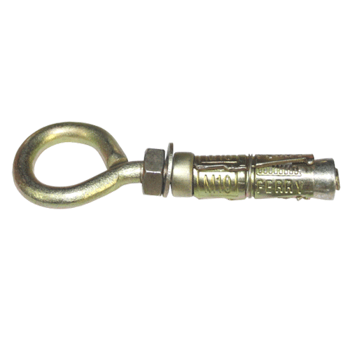 EXP BOLT EYE 8 X 50MM FB EXPANSION EYE BOLT Y/P 14MM HOLE Fowkes Bros