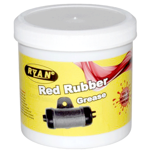 GREASE RED RUBBER 500G TUB RYAN FOR BRAKE & HYDRAULIC SYSTEMS