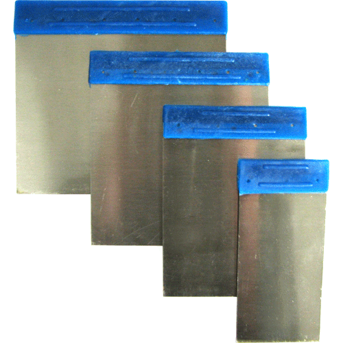 SPACHEL/SPACKLE TOOL SET 4 PC FB SPRING STEEL Fowkes Bros