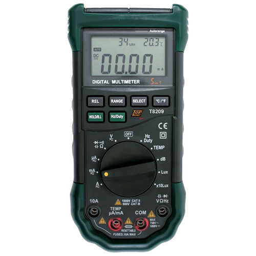 TESTER MULTIPURPOSE DMM 5 IN 1 5 IN 1 HMM/HZ/TEMP/RH/DB/LUX Max Arcus