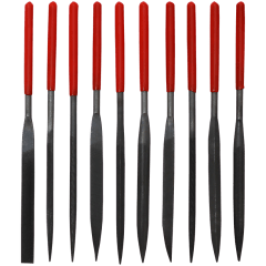 FILE SET NEEDLE 10PC DIAMOND SAKATA - POUCH - 3X140MM (EMERY