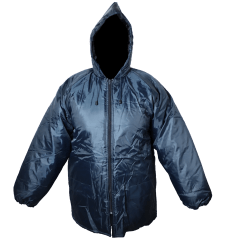 FREEZER JACKET NAVY XL - 160 GRAM - QUILTED INNER WITH HOOD